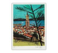 SSLDP LFHLI Bernard buffet affiche paysage architectural art mural Bernard buffet peinture sur toile et impressions nordique Home Decor photo 40x60cm sans cadre