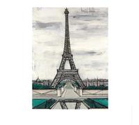 SSLDP LFHLI Bernard buffet affiche paysage architectural art mural Bernard buffet peinture sur toile et impressions nordique Home Decor photo 40x60cm sans cadre