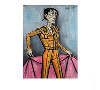 SSLDP LFHLI Bernard buffet affiche torero vintage art mural Bernard buffet toile peinture et impressions maison salon décor photo 40x60cm sans cadre