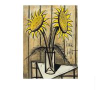 SSLDP LFHLI Bernard buffet affiche tournesol art mural Bernard buffet peinture sur toile et impressions Nordic Home Salon décor photo 40x60cmx1 sans cadre