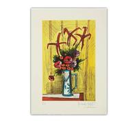 SSLDP LFHLI Bernard buffet esthétique affiche fleurs nature morte art mural Bernard buffet peinture sur toile et impressions décoration intérieure image 40x60cmx1 sans cadre