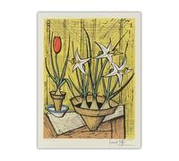 SSLDP LFHLI Bernard Buffet Poster Vintage Fleurs Art Mural Bernard Buffet Peinture sur Toile Et Impressions pour La Maison Salon Décor Photo 40x60cm sans Cadre
