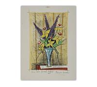 SSLDP LFHLI Bernard Buffet Poster Vintage Fleurs Art Mural Bernard Buffet Peinture sur Toile Et Impressions pour La Maison Salon Décor Photo 40x60cm sans Cadre