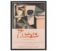 SSLDP LFHLI Célèbre Affiche Abstraite de Pablo Picasso Peinture rétro d’Artiste sur Toile Art Mural et estampes de Pablo Picasso Décoration intérieure 50x70cm sans Cadre