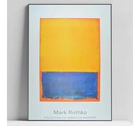 SSLDP LFHLI Célèbre Affiche d’Exposition Mark Rothko Colors Art Mural rétro Peinture et estampes sur Toile de Mark Rothko Tableau de décoration intérieure Nordique 40x60cm sans Cadre