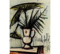 SSLDP LFHLI Célèbre Affiche de Buffet Bernard Bouquet Art Mural rétro Peinture et Impressions sur Toile Bernard Buffet Décoration intérieure Moderne 50x70cm sans Cadre