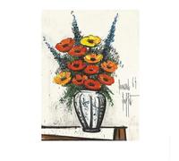 SSLDP LFHLI Célèbre Affiche de Buffet Bernard Bouquet Art Mural rétro Peinture et Impressions sur Toile Bernard Buffet Décoration intérieure Moderne 50x70cm sans Cadre