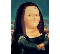 SSLDP LFHLI Célèbre Affiche de Fernando Botero Figurines drôles Peinture sur Toile Fernando Botero Art Mural et Impressions Décoration intérieure 50x70cmx1 sans Cadre