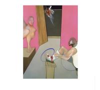 SSLDP LFHLI Célèbre Affiche de Francis Bacon Personnages bizarres Illustrations murales de Francis Bacon Toile Peinture et Impressions Décoration Moderne 40x60cmx1 sans Cadre
