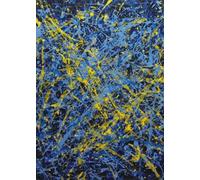 SSLDP LFHLI Célèbre Affiche de Jackson Pollock Graffiti Abstraite Art Mural Peinture et estampes sur Toile Jackson Pollock Tableau de décoration intérieure 50x70cmx1 sans Cadre