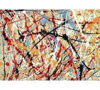 SSLDP LFHLI Célèbre Affiche de Jackson Pollock Graffiti Abstraite Art Mural Peinture et estampes sur Toile Jackson Pollock Tableau de décoration intérieure 50x70cmx1 sans Cadre