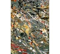 SSLDP LFHLI Célèbre Affiche de Jackson Pollock Graffiti Abstraite Art Mural Peinture et estampes sur Toile Jackson Pollock Tableau de décoration intérieure 50x70cmx1 sans Cadre