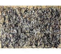 SSLDP LFHLI Célèbre Affiche de Jackson Pollock Graffiti Abstraite Art Mural Peinture et estampes sur Toile Jackson Pollock Tableau de décoration intérieure 50x70cmx1 sans Cadre