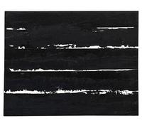 SSLDP LFHLI Célèbre Affiche Pierre Soulages Art Mural géométrique Abstrait Peinture et gravures sur Toile de Pierre Soulages Tableau de décoration intérieure 60x70cm sans Cadre