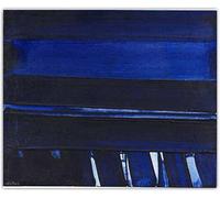 SSLDP LFHLI Célèbre Affiche Pierre Soulages Art Mural géométrique Abstrait Peinture et gravures sur Toile de Pierre Soulages Tableau de décoration intérieure 60x70cm sans Cadre