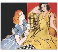 SSLDP LFHLI célèbre Henri Matisse Abstract Poster《The Conversation》Art Mural et Impressions Henri Matisse Canvas Painting Home Decor Photo 60x70cm sans Cadre