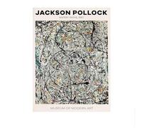 SSLDP LFHLI célèbre Jackson Pollock Affiche Abstrait Jackson Pollock Art Mural Moderne Impressions sur Toile Peinture Chambre à Coucher décoration d’intérieur Photos 40x60cm sans Cadre