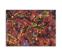 SSLDP LFHLI célèbre Jackson Pollock Affiche esthétique Art Mural Abstrait Jackson Pollock Peinture sur Toile Impressions Modernes Décoration intérieure Photo Murale 50x70cm sans Cadre