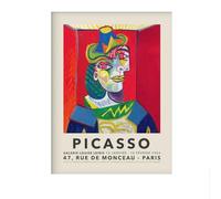 SSLDP LFHLI célèbre Pablo Picasso Exposition Affiche Figure Abstraite Art Mural Pablo Picasso Toile Peinture Et Impressions Décoration Intérieure Photo 40x60cm sans Cadre