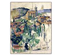 SSLDP LFHLI célèbre Paul Cezanne Vintage Poster《Gardanne, 1885》Art Mural Paul Cezanne Peinture sur Toile Et Impressions Nordique Home Decor Photo 40x60cm sans Cadre