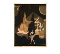 SSLDP LFHLI célèbre Paul Klee Affiche coloré Abstrait Vintage Wall Art Paul Klee Peinture sur Toile et Impressions Décoration intérieure Moderne Photo 40x60cmx1 sans Cadre