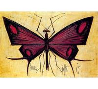 SSLDP LFHLI Célèbres affiches de Bernard Buffet《The Red Butterfly》Peinture murale Bernard Buffet Peinture et impressions de décoration intérieure 50x70cmx1 sans cadre