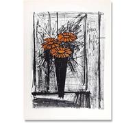 SSLDP LFHLI Célèbres estampes de Buffet Bernard, Bouquet de Toile : Affiche et Art Murale de Bernard Buffet, décoration du Salon 50x70 cm sans Cadre