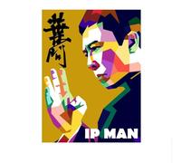 SSLDP LFHLI Chinois Kung Fu Affiche IP Homme Donnie Yen Wall Art Wing Chun Maître Toile Peinture Et Impressions Mode Home Decor Photo 40x60cmx1 sans Cadre