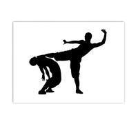 SSLDP LFHLI Chinois Kung Fu Vintage Affiche Tai Ji Cultures Art Mural Kung Fu Chinois Peinture sur Toile Peinture Et Impressions Moderne Home Decor Photo 40x60cm sans Cadre