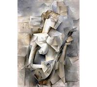 SSLDP LFHLI Classique Abstrait Pablo Picasso Affiche Vintage Cubisme Art Mural Pablo Picasso Peinture sur Toile Nordique Impressions Décor à la Maison Photo 40x60cmx1 sans Cadre