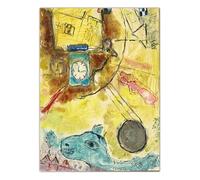 SSLDP LFHLI Classique Marc Chagall Surréalisme Affiche Rétro Art Mural Marc Chagall Peinture sur Toile Et Impressions Maison Salon Décor Photo 40x60cm sans Cadre