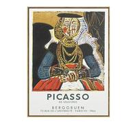 SSLDP LFHLI Classique Pablo Picasso Exposition Affiche Abstrait Art Mural Pablo Picasso Peinture sur Toile Et Impressions Nordique Home Decor Photo 40x60cm sans Cadre