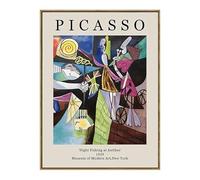 SSLDP LFHLI Classique Pablo Picasso Exposition Affiche Abstrait Art Mural Pablo Picasso Peinture sur Toile Et Impressions Nordique Home Decor Photo 40x60cm sans Cadre
