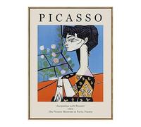 SSLDP LFHLI Classique Pablo Picasso Exposition Affiche Abstrait Art Mural Pablo Picasso Peinture sur Toile Et Impressions Nordique Home Decor Photo 40x60cm sans Cadre
