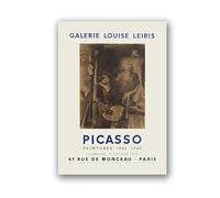 SSLDP LFHLI Classique Pablo Picasso Exposition Affiche Moderne Galerie Art Mural Pablo Picasso Toile Peinture Et Impressions Décoration D’intérieur Photo 40x60cm sans Cadre