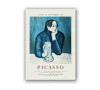 SSLDP LFHLI Classique Pablo Picasso Exposition Affiche Moderne Galerie Art Mural Pablo Picasso Toile Peinture Et Impressions Décoration D’intérieur Photo 40x60cm sans Cadre