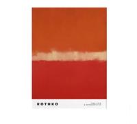 SSLDP LFHLI Couleur Mark Rothko Exposition Affiche Vintage Musée Art Mural Mark Rothko Peinture sur Toile Et Impressions Nordique Home Decor Photo 50x70cmx1 sans Cadre