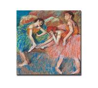 SSLDP LFHLI Edgar Degas Danseurs Affiche Les Danseuses de répétition Art Mural Edgar Degas Peinture sur Toile et Impressions Nordic Home Decor Photo 50x50cm sans Cadre