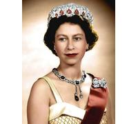 SSLDP LFHLI Esthétique de l’Affiche de la Reine Elizabeth II Art Mural Peinture et gravures de la Reine Elizabeth II Décoration intérieure Moderne 50x70cmx1 sans Cadre