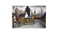 SSLDP LFHLI Esthétique rétro du Buffet Bernard Affiche Architecture Peinture Murale Buffet Bernard Peinture et estampes Décoration de la Maison 50x70cm sans Cadre