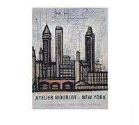 SSLDP LFHLI Esthétique rétro du Buffet Bernard Affiche Architecture Peinture Murale Buffet Bernard Peinture et estampes Décoration de la Maison 50x70cm sans Cadre