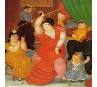 SSLDP LFHLI Fernando Botero Affiche Fat Art Homme Et Femme Famille Art Mural Fernando Botero Peinture sur Toile Et Impressions Décor Intérieur Photo 60x60cm sans Cadre