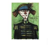 SSLDP LFHLI Figurines d’Affiches de Buffet Bernard Esthétique Illustrations murales Bernard Buffet Toile Peinture et estampes Décoration Moderne 50x70cmx1 sans Cadre