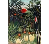 SSLDP LFHLI Henri Rousseau Affiche Jungle Forêt Animal Paysage Art Mural Henri Rousseau Toile Peinture Et Impressions Home Decor Photo 40x60cm sans Cadre
