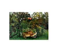 SSLDP LFHLI Henri Rousseau Affiche Tropical Jungle Animaux Forêt Art Mural Henri Rousseau Toile Peinture Et Impressions Home Decor Photo 40x60cm sans Cadre
