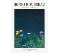 SSLDP LFHLI Henri Rousseau Surréaliste Artiste Affiche Forêt Exotique Art Mural Henri Rousseau Peinture sur Toile Et Impressions Décor Intérieur Photo 40x60cm sans Cadre