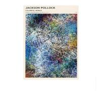 SSLDP LFHLI Jackson Pollock Affiche esthétique Art Mural Abstrait Jackson Pollock Toile Peinture Moderne Célèbres Impressions Décor Mural Photo 50x70cm sans Cadre