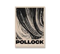 SSLDP LFHLI Jackson Pollock Affiche Rétro Abstrait Ligne Libre Wall Art Jackson Pollock Peinture sur Toile Impressions Modernes pour Décoration Intérieure Photo 50x70cmx1 sans Cadre