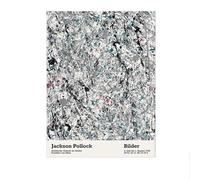 SSLDP LFHLI Jackson Pollock Exposition Affiche Vintage Art Mural Jackson Pollock Peinture sur Toile Célèbres Nordiques Estampes Décor Mural Photo 50x70cm sans Cadre