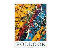 SSLDP LFHLI Jackson Pollock Minimalisme Affiche Vintage Art Mural Jackson Pollock Toile Peinture Célèbre Nordique Impressions Maison Décor Photo Murale 50x70cm sans Cadre